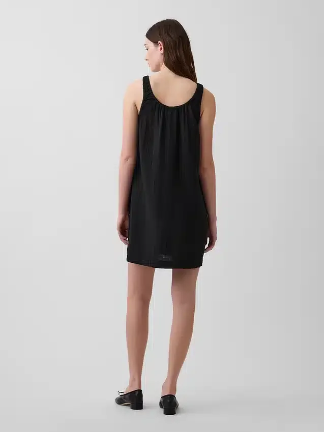 Button-Front Mini Dress