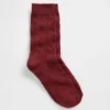 Cable-Knit Crew Socks