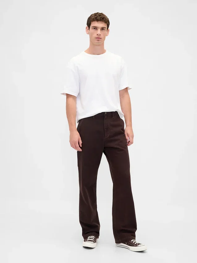 Canvas '90S Loose Carpenter Pants