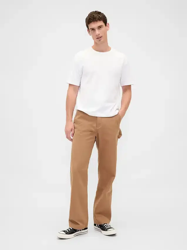 Canvas '90S Loose Carpenter Pants