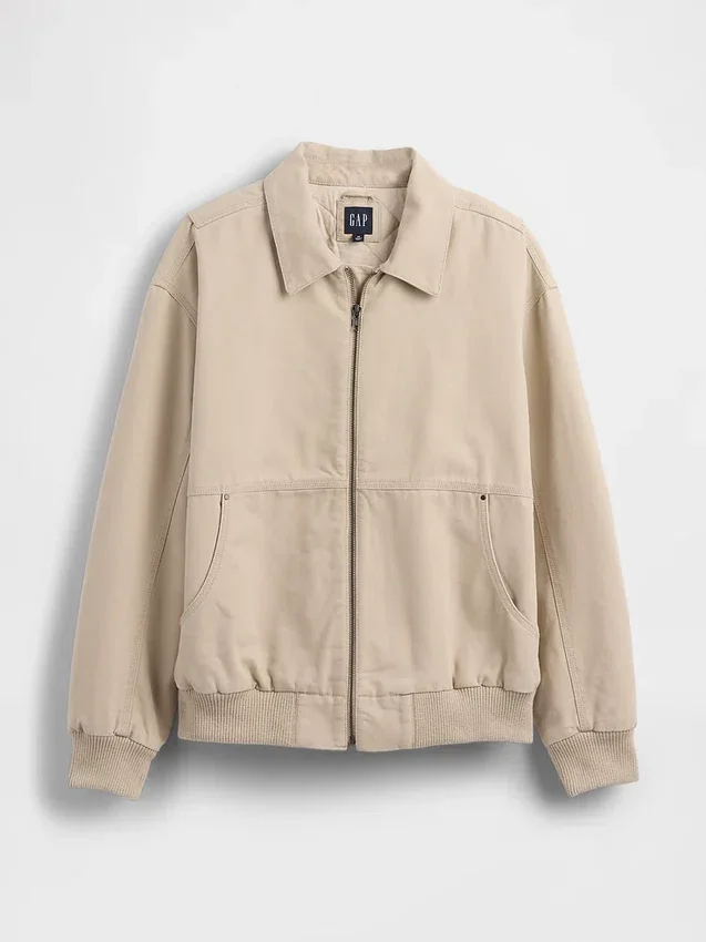 Canvas Bomber Jacket