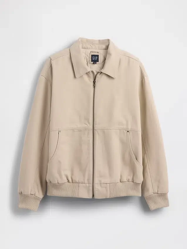Canvas Bomber Jacket