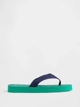 Canvas Platform Flip Flops