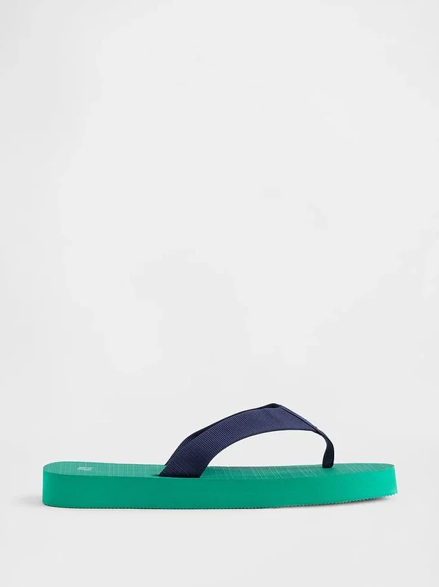 Canvas Platform Flip Flops