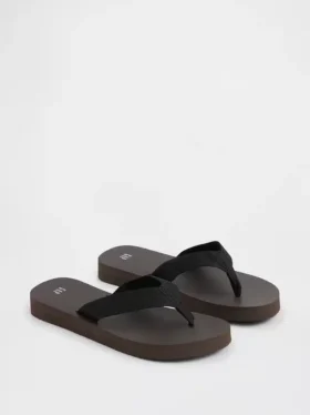Canvas Platform Flip Flops
