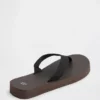 Canvas Platform Flip Flops