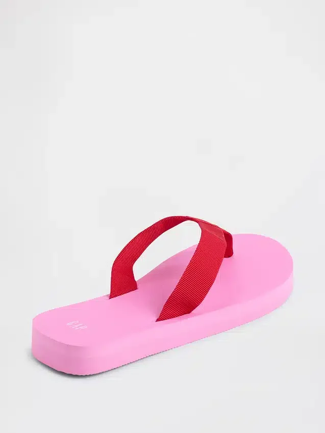 Canvas Platform Flip Flops