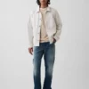 Canvas Relaxed Shirt Jacket