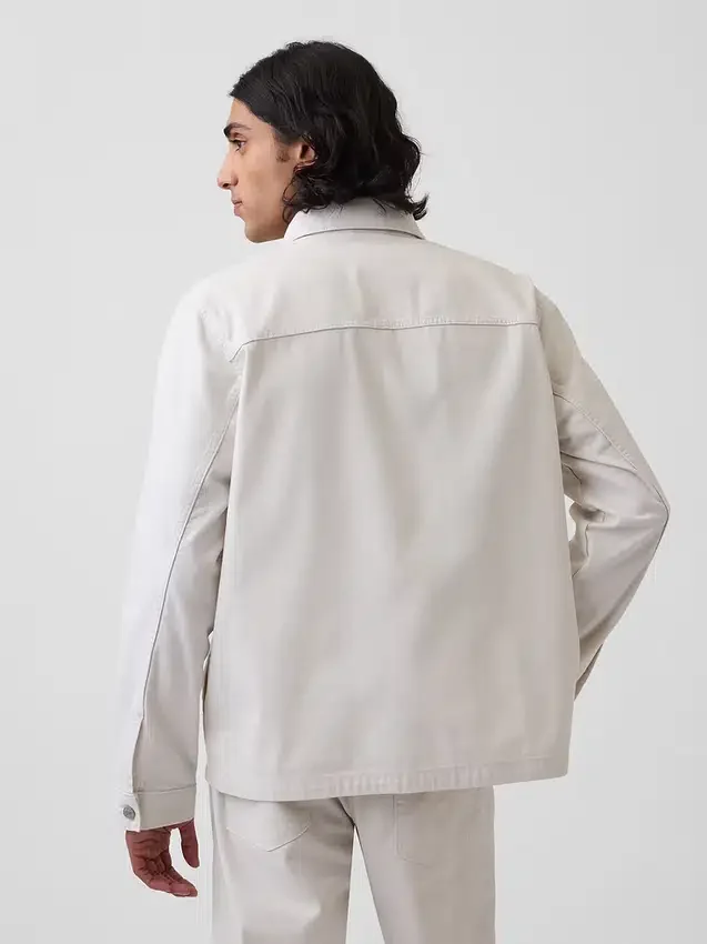 Canvas Relaxed Shirt Jacket