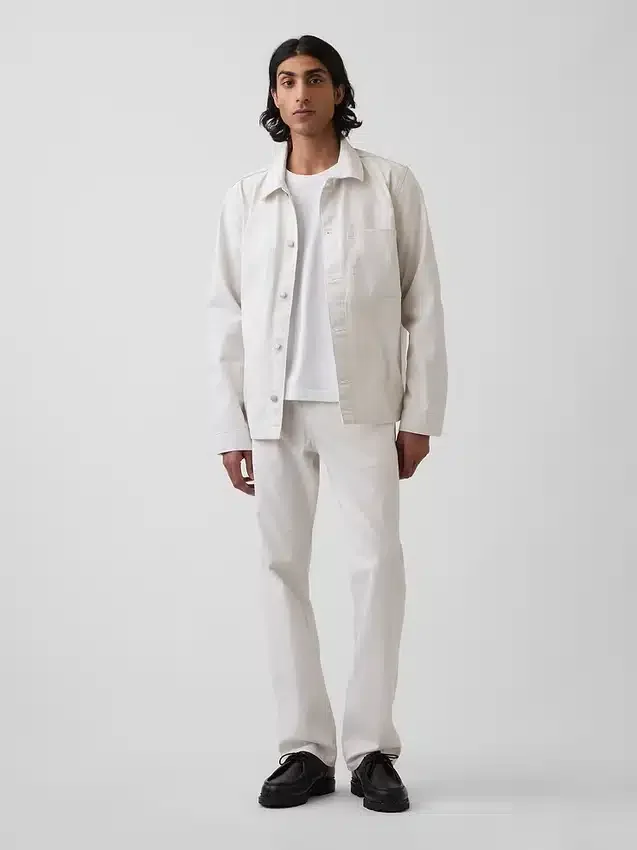 Canvas Relaxed Shirt Jacket