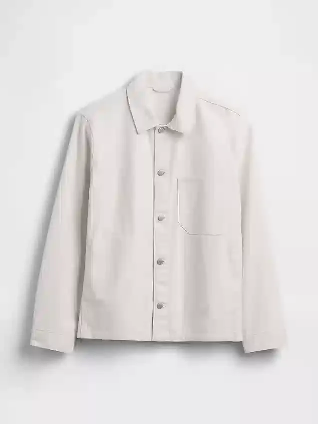 Canvas Relaxed Shirt Jacket