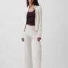 Cashsoft Cable-Knit Boot Sweater Pants