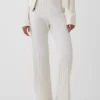 Cashsoft Cable-Knit Boot Sweater Pants