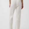 Cashsoft Cable-Knit Boot Sweater Pants