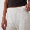 Cashsoft Cable-Knit Boot Sweater Pants