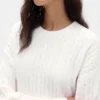 Cashsoft Cable-Knit Mini Sweater Dress