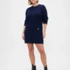 Cashsoft Cable-Knit Mini Sweater Dress