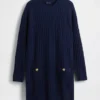Cashsoft Cable-Knit Mini Sweater Dress