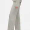 Cashsoft Cable-Knit Sweater Pants
