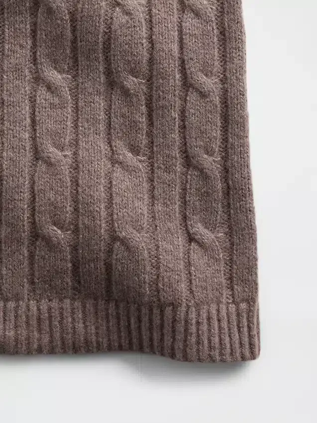 Cashsoft Cable-Knit Sweater Pants