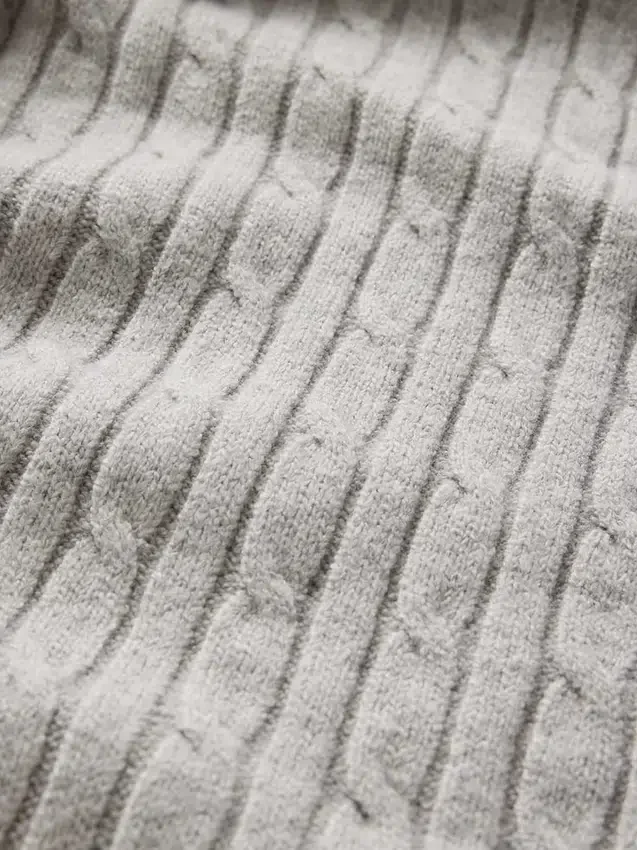 Cashsoft Cable-Knit Sweater Pants