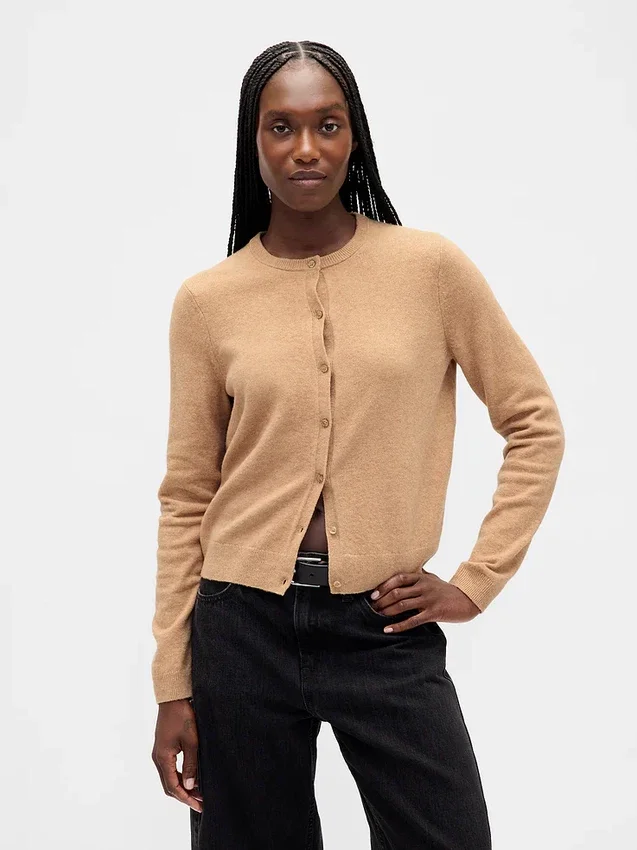 Cashsoft Crop Cardigan