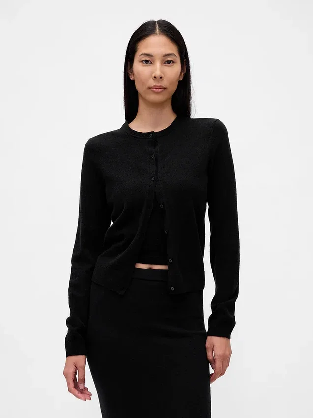 Cashsoft Crop Cardigan