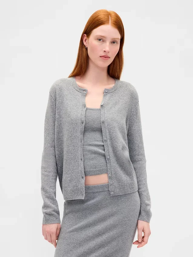 Cashsoft Crop Cardigan