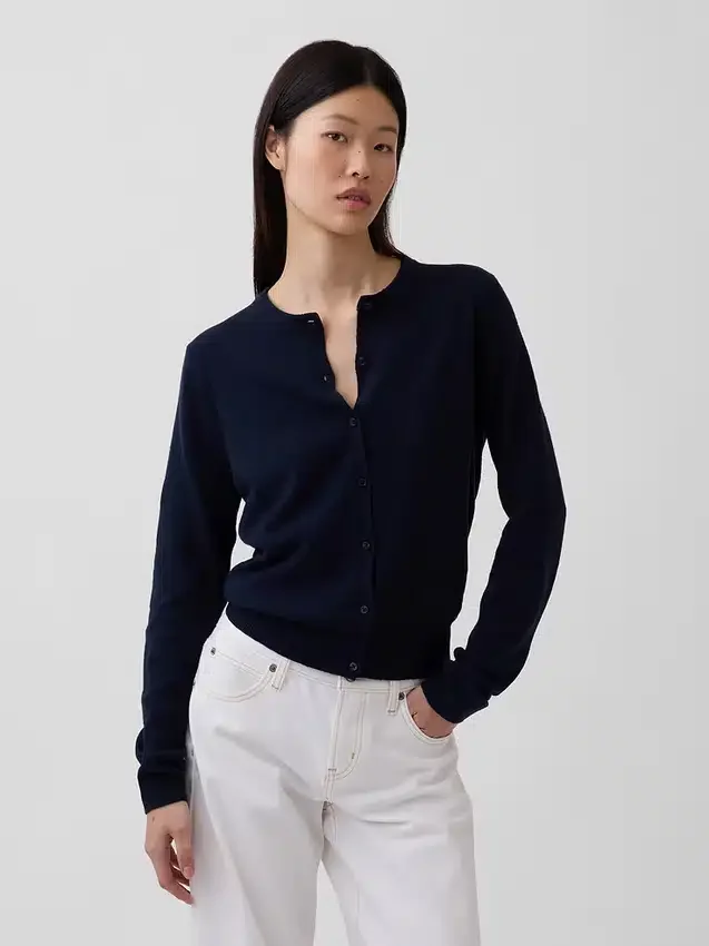 Cashsoft Crop Cardigan