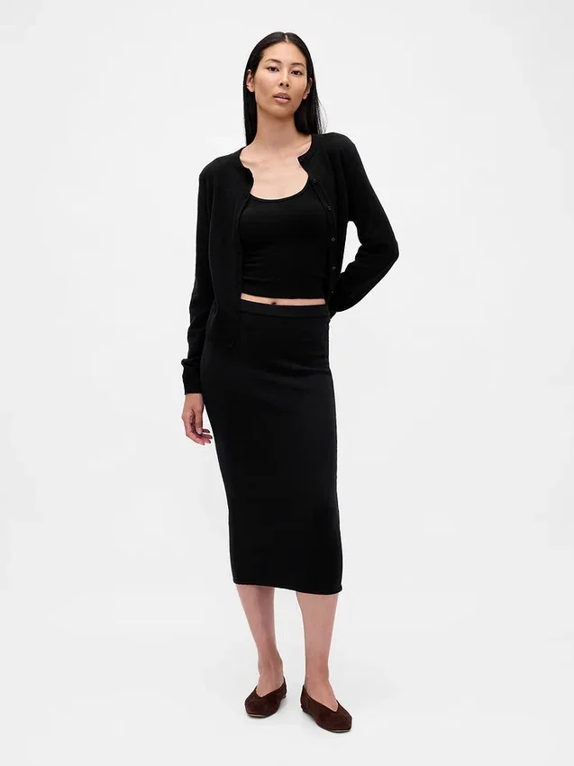 Cashsoft Crop Cardigan