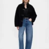 Cashsoft Elbow Sleeve Crop Sweater