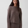 Cashsoft Oversized Cable-Knit Sweater