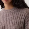 Cashsoft Oversized Cable-Knit Sweater
