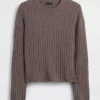 Cashsoft Oversized Cable-Knit Sweater