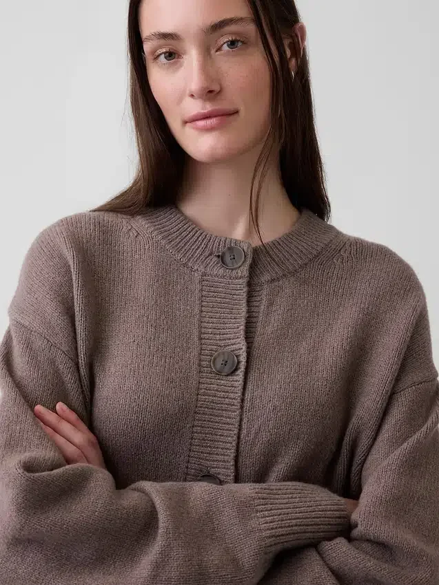 Cashsoft Oversized Chunky Cardigan