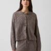 Cashsoft Oversized Shaker-Stitch Cardigan