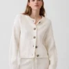 Cashsoft Oversized Shaker-Stitch Cardigan