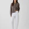 Cashsoft Oversized Shaker-Stitch Cardigan