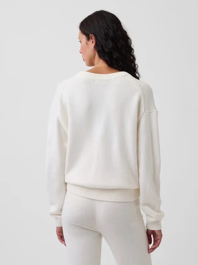 Cashsoft Oversized V-Neck Sweater
