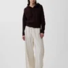 Cashsoft Relaxed Cable-Knit Hoodie