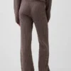 Cashsoft Relaxed Cable-Knit Sweater Pants