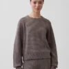 Cashsoft Relaxed Shaker-Stitch Sweater