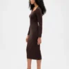 Cashsoft Rib Midi Sweater Dress