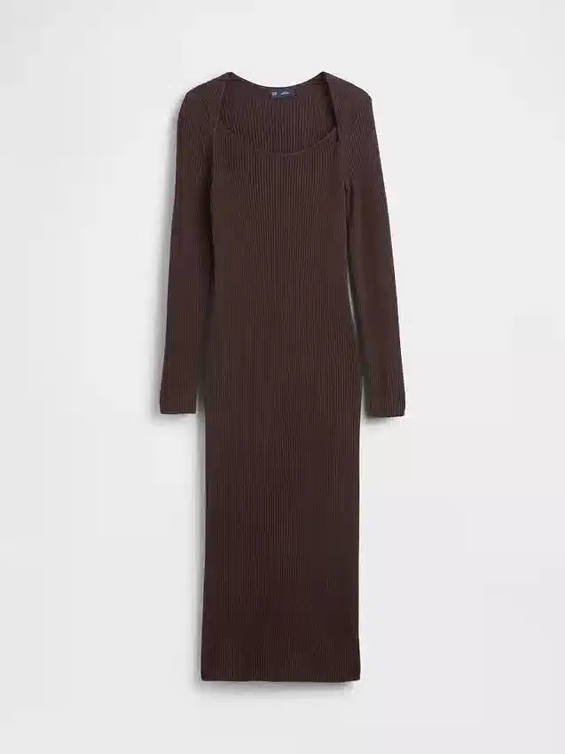 Cashsoft Rib Midi Sweater Dress
