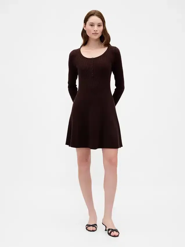 Cashsoft Rib Mini Sweater Dress