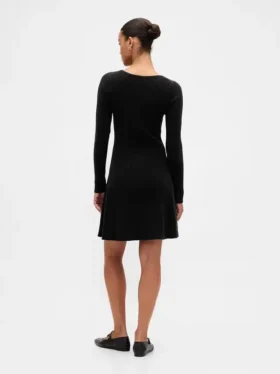 Cashsoft Rib Mini Sweater Dress
