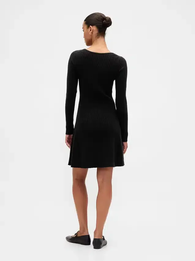 Cashsoft Rib Mini Sweater Dress