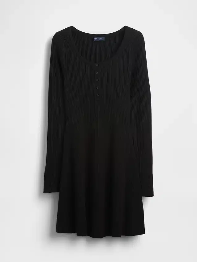 Cashsoft Rib Mini Sweater Dress