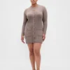 Cashsoft Rib Pocket Mini Sweater Dress