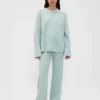 Cashsoft Shaker-Stitch Sweater Pants